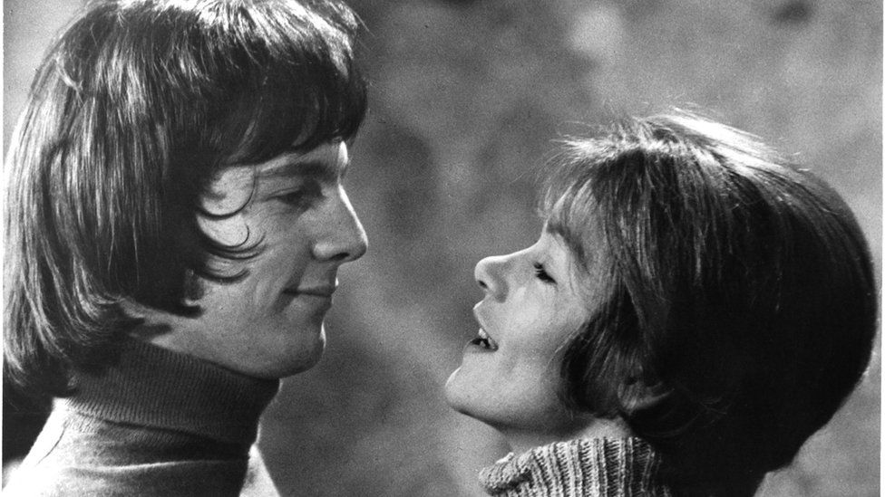 Actor Murray Head and actress Glenda Jackson in a scene from the United Artist movie "Sunday Bloody Sunday